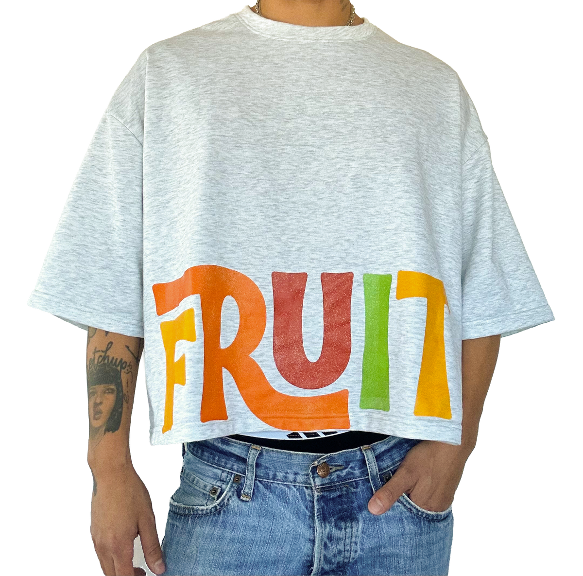 FRUIT Oversized Crop Tee