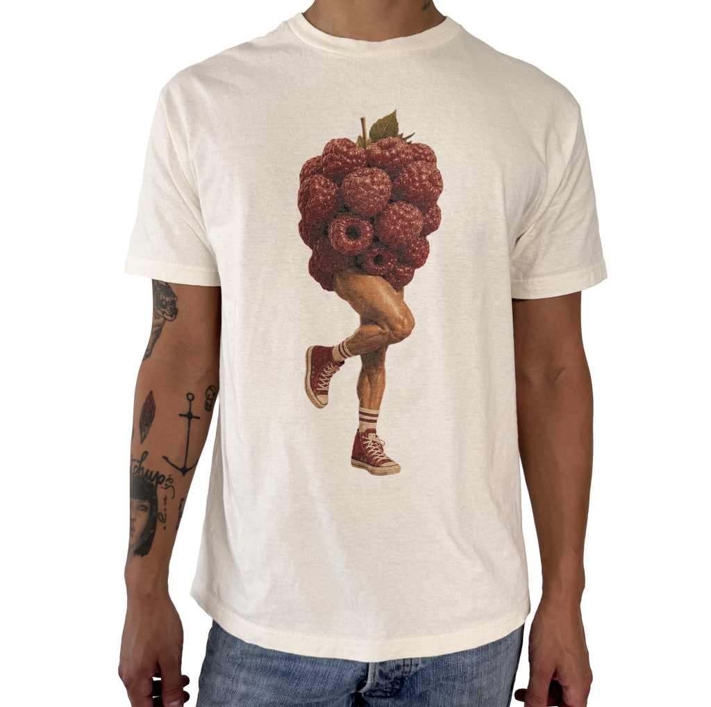Graphic Tee - Raspberry